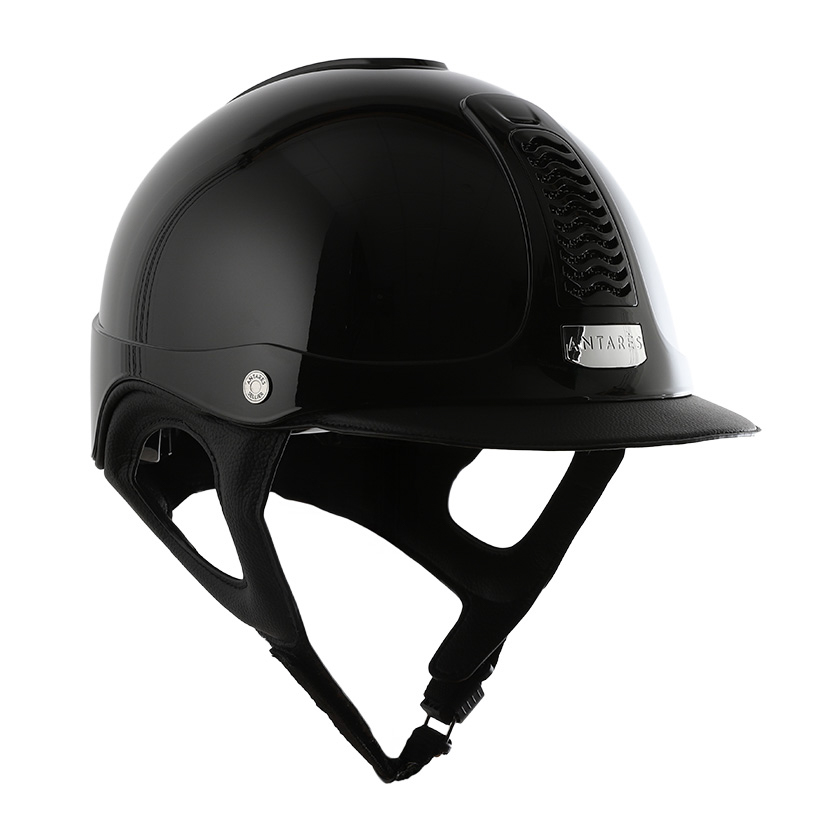 ANTARES - Casque équitation vernis Précision PREMIUM NOIR 53 S/M