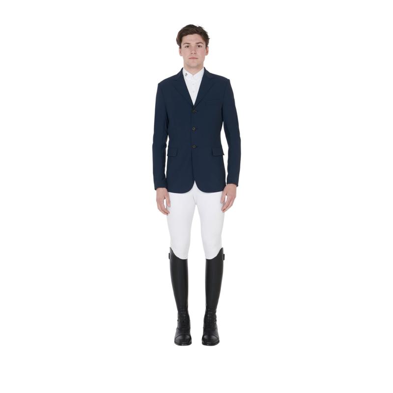 EQUESTRO - Veste de concours perforée HOMME légère 3 Boutons S HOMME MARINE
