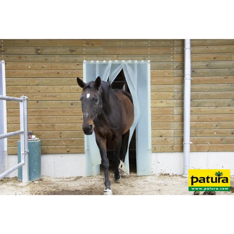 PATURA - Glissière pour Montage de Lamelle PVC Porte d'écurie Montage frontal, L =1,15m