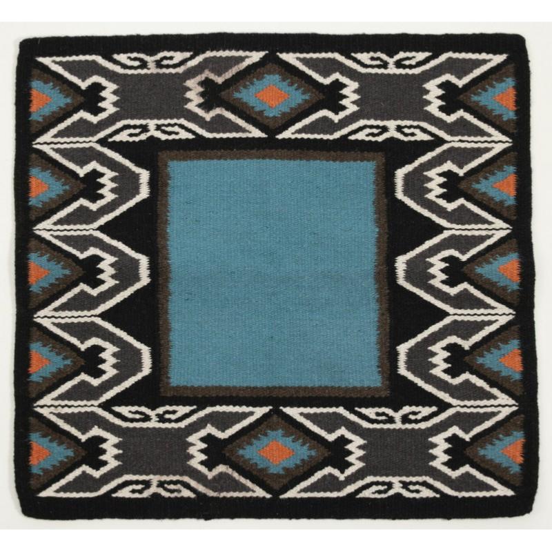 Tapis de Selle WESTRIDE en Laine et Coton, FRANCK PERRET NOIR/BEIGE