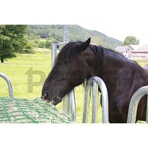 PATURA - Filet à foin pour chevaux 2,80x2,80m complet avec corde élastique et crochet