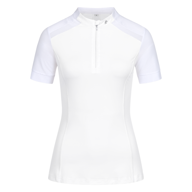 ELT - T Shirt Maille Technique Zippé NANCY XXS FEMME BLEU ELECTRIQUE