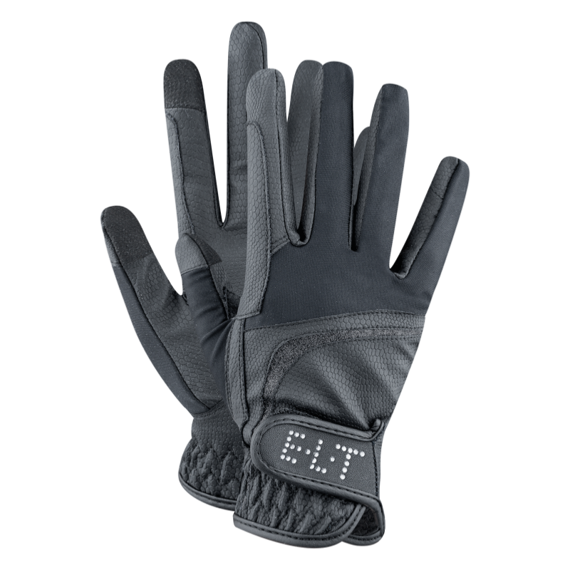 Gants Equitation Renforcés Mains Elastiques NOELLE, ELT Paris XS FEMME MARINE