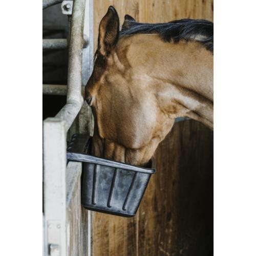 HIPPOTONIC - Mangeoire en Caoutchouc solide pour porte de box cheval 