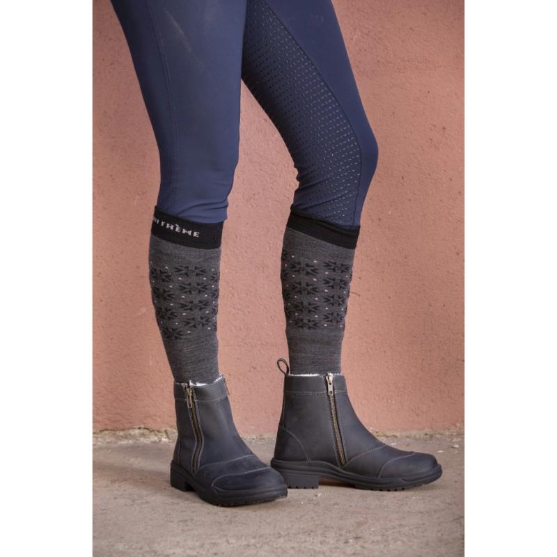 Chaussettes Equitation Hautes SNOW, EQUITHEME TAILLE S 35/38