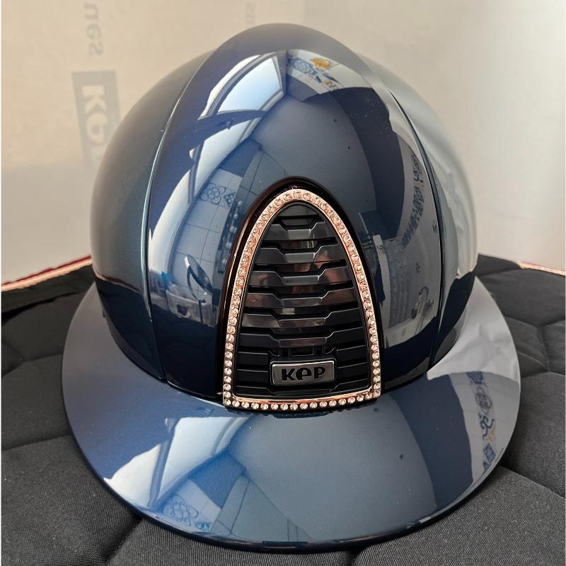 KEP ITALIA -  Casque équitation Cromo 2.0 Shine PADOVA Blue EDITION LIMITEE