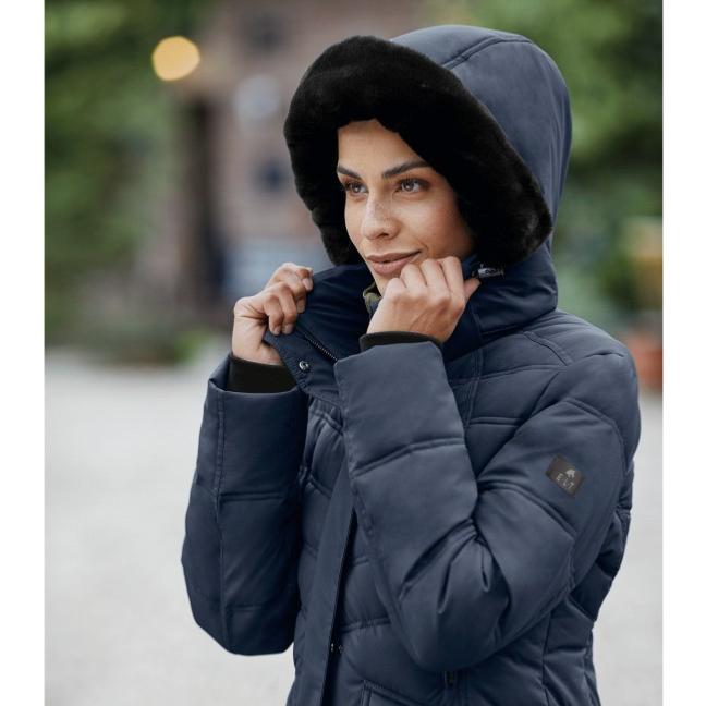 ELT - Manteau Doudoune Longue Cintrée SAPHIRA, ELT Paris XXS FEMME NOIR