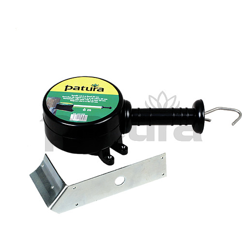 PATURA - Enrouleur de clôture électrique avec ruban 40mm et poignée  