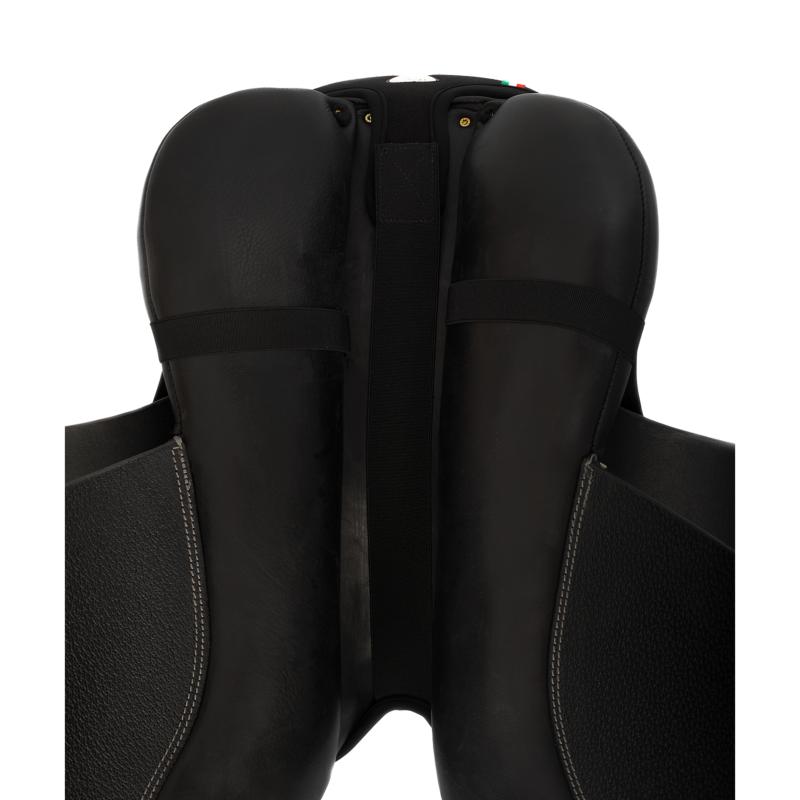 ACAVALLO - Dessus de Selle Ortho COCCYX Assise Gel NOIR COCCYX CSO L Troussequin CARRE