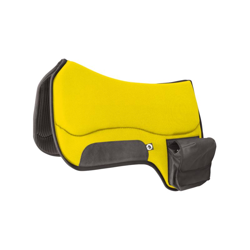 TTECH- Tapis de Selle WESTERN Avec Poches en Sympatex Respirant BRUN