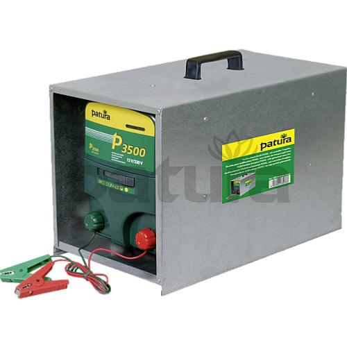 PATURA - Electrificateur Clôture Chevaux sur Secteur et 12V P3500 Boîtier Seul