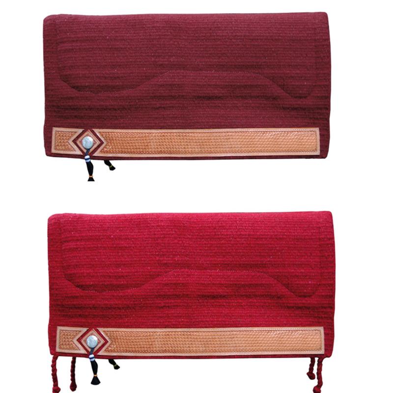 POOL'S - Tapis Western Epais en Laine Navajo et Mouton BLEU ROI
