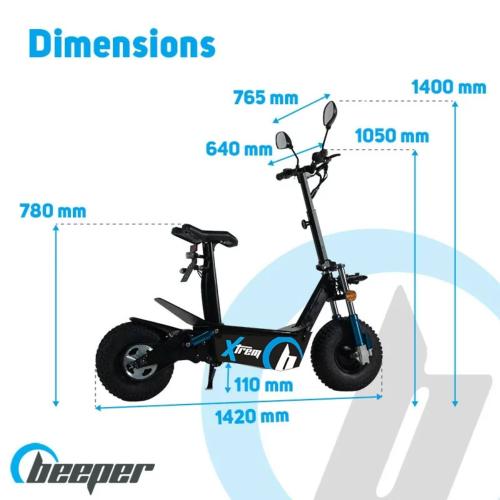 BEEPER - Trottinette Scootcross Electrique Cavalier 3000W XTREM