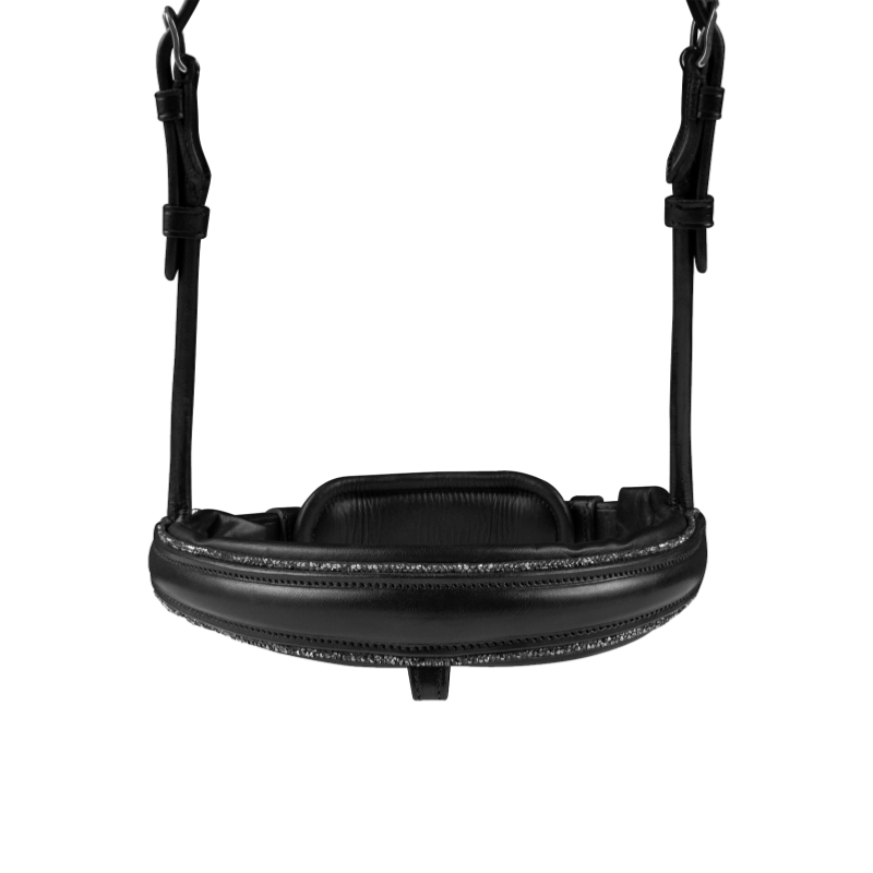 WALDHAUSEN - Bridon en cuir montants ronds avec cristaux GLAMOUR S LINE CHEVAL