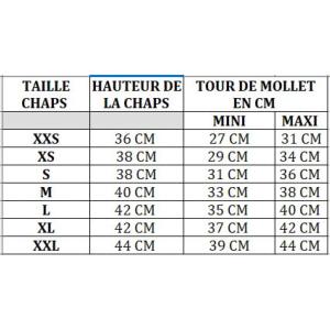 PERFORMANCE- Mini Chaps en Cuir Aniline taille M 