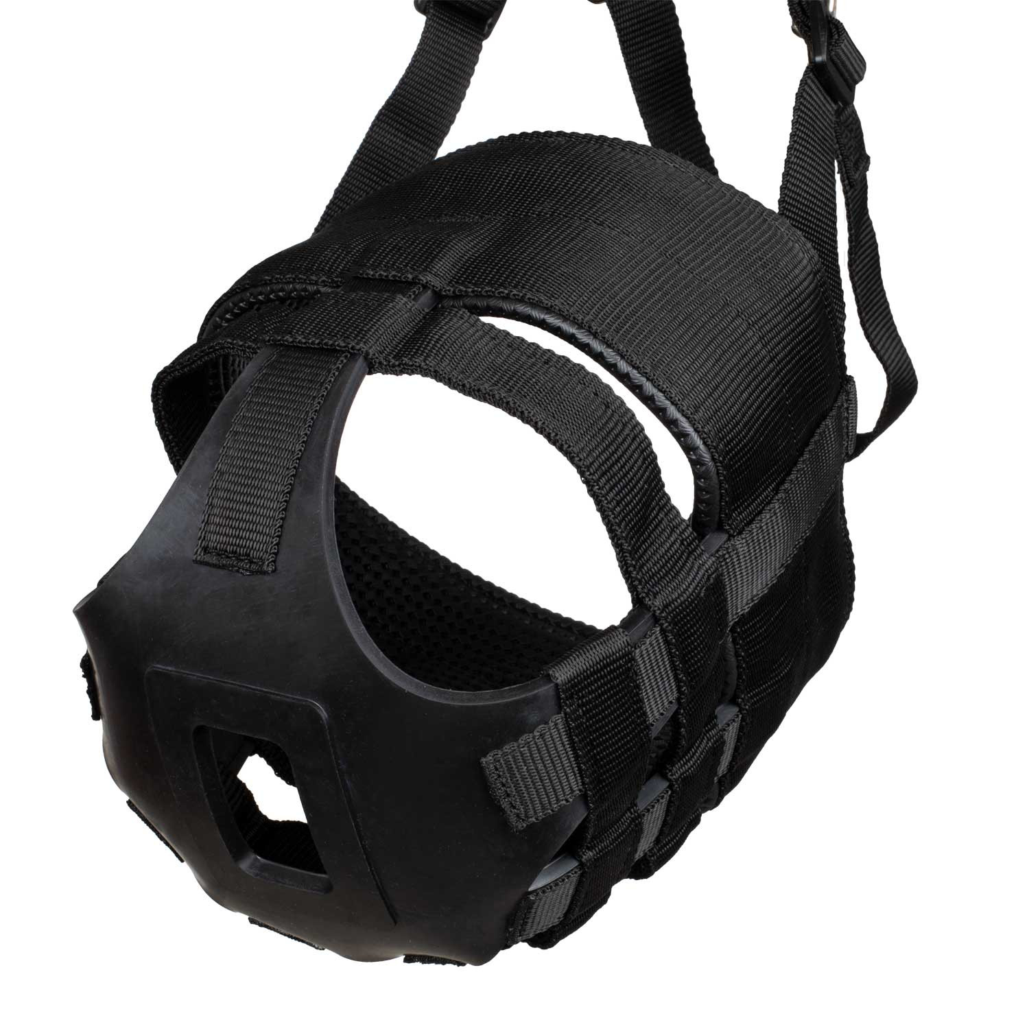 SUPREME - Panier muselière anti coliques réglable caoutchouc et toile PONEY