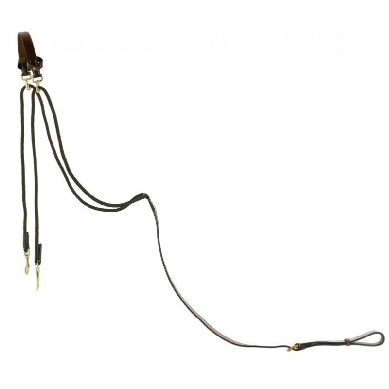 Enrênement Modèle Chambon Cuir et Poulies, ERIC THOMAS NOIR