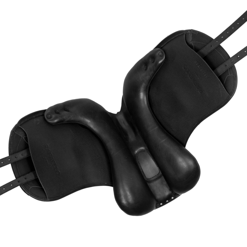 ACAVALLO - Selle de dressage PERUGINO taquets courts ajustable système MAG 16 POUCES