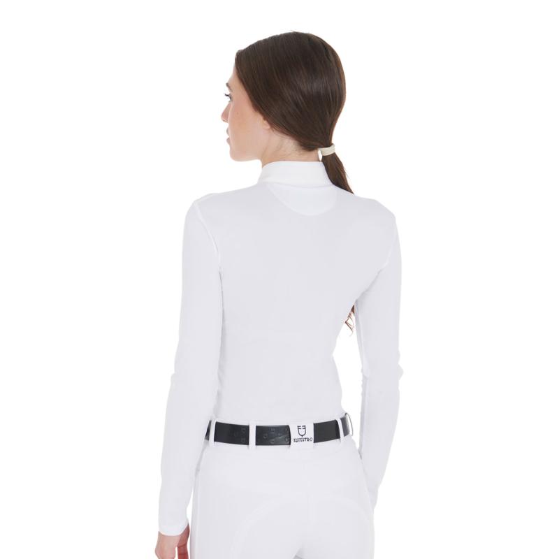 EQUESTRO - Polo concours femme col zip ARTEMIS XS FEMME