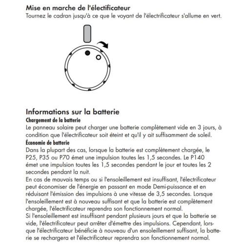 PATURA - Electrificateur clôture avec module solaire P35 SOLAR 