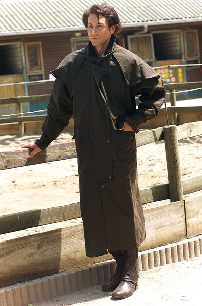 RANDOL'S - Imperméable  Australien long en coton huilé imperméable S Mixte