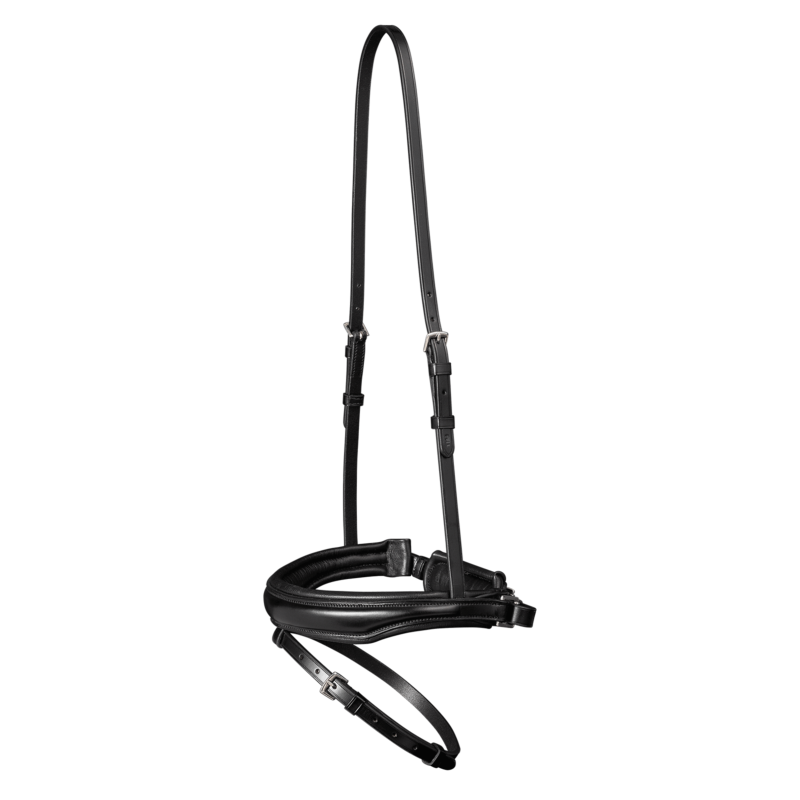 Muserolle Pull Back Combinée en Cuir X LINE, WALDHAUSEN COB HAVANE UNIQUEMENT NOIR