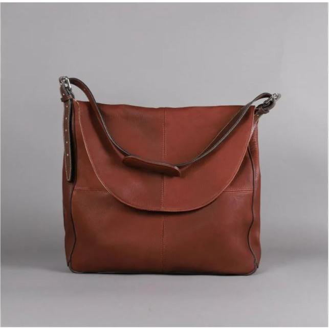 ANTARES - Sac Besace Porté Bandoulière en Cuir Grainé MILANO NOIR