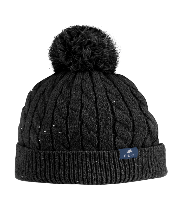 ELT - Bonnet Cavalier Tricot Torsadé Intérieur Polaire Rafaela BLEU GRIS