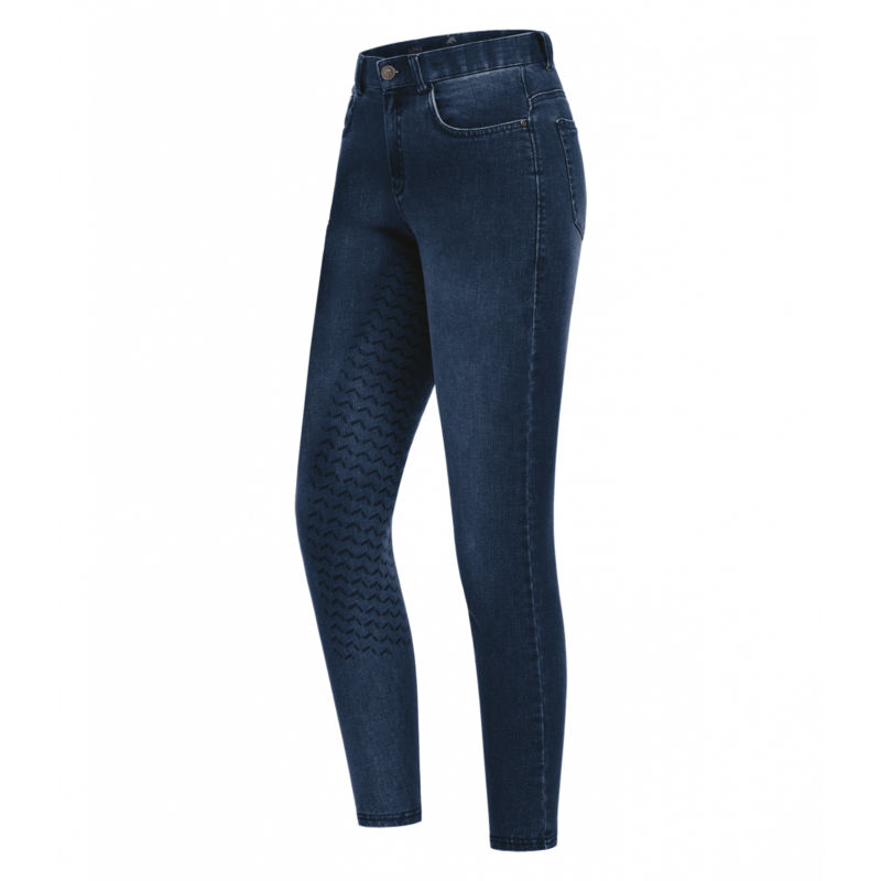 ELT - Jeans d'équitation femme Stretch Grip Intégral, LUNA 34 FR FEMME JEAN BLEU SOMBRE