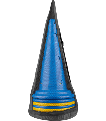 WALDHAUSEN - Lot de 8 cones à trous hauteur 50 CM avec sac de transport