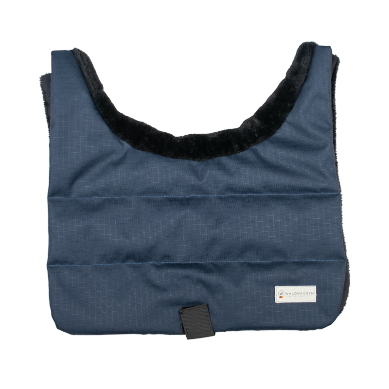 WALDHAUSEN - bib protection de poitrail molletonnée pour couverture MARINE