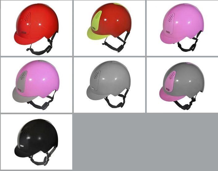 KEP ITALIA - Casque Equitation ENFANT Finition Brillante KEPPY NOIR