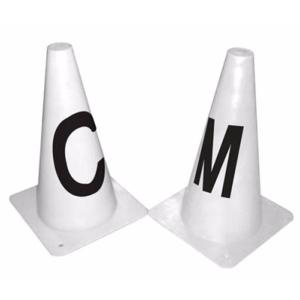 WALDHAUSEN - Jeu de 8 cônes avec Lettres pour Carrière de Dressage 20X40M