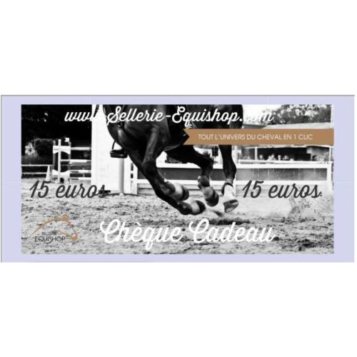 Carte Cadeau 15 EUR  EQUISHOP 