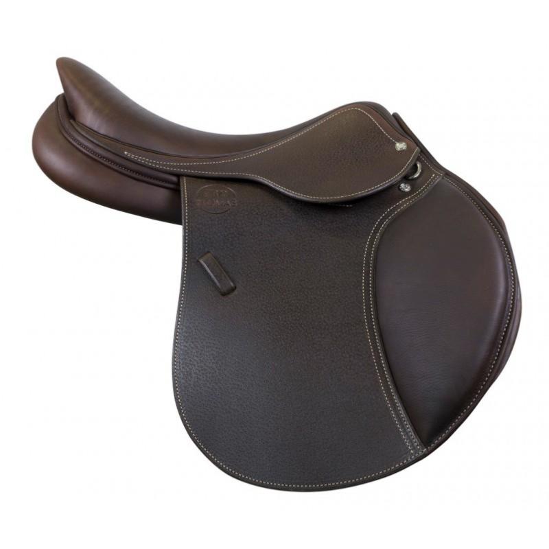 ERIC THOMAS - Selle Mixte Tendance Obstacle Assise Semie Creuse 17 POUCES NOIR