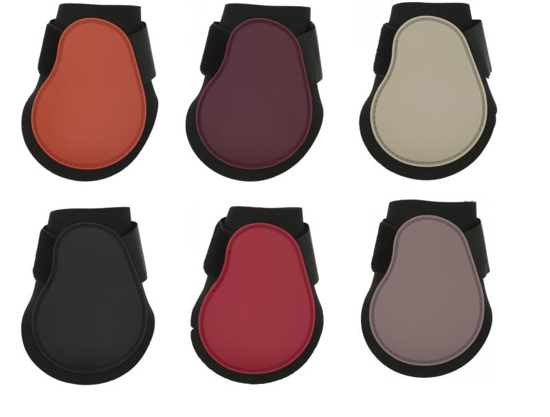 EQUITHEME - Protège boulets à Coque et Velcro élastique TARA VERT CANARD S PONEY