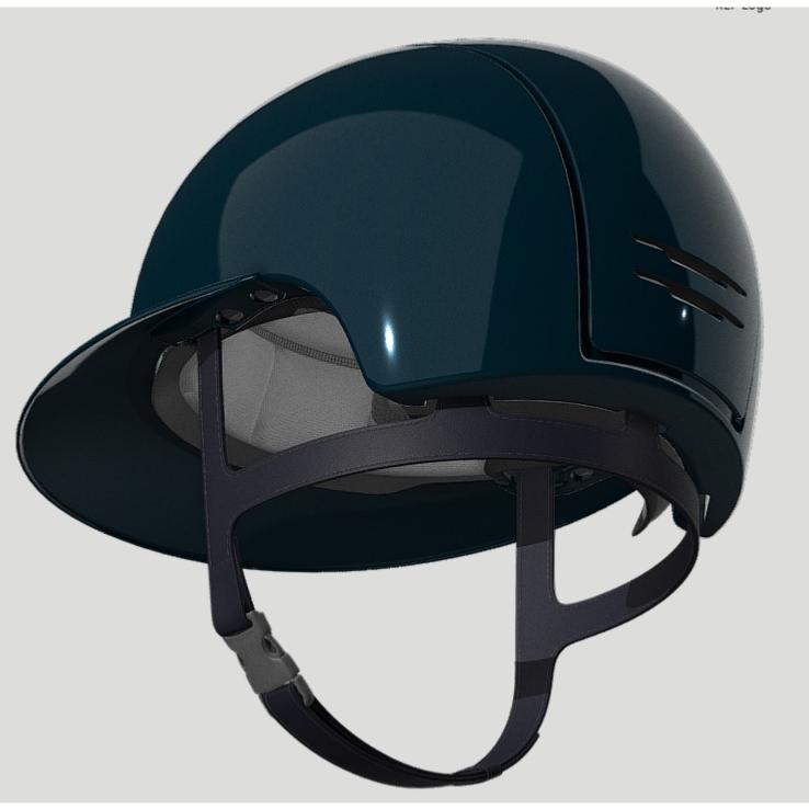 KEP ITALIA -  Casque équitation Cromo 2.0 Shine BOLOGNA Blue EDITION LIMITEE TAILLE 51 CM