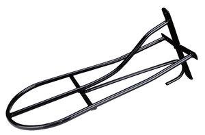 Porte Selle Mural Fixe à Visser en Acier Gaîné NOIR