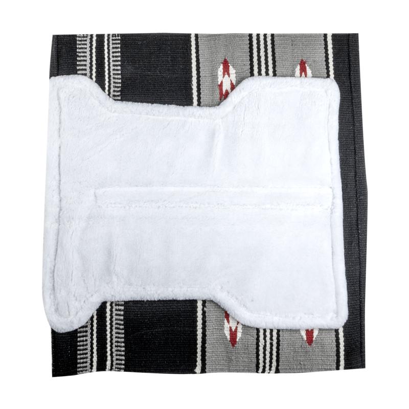 WALDHAUSEN - Tapis Western Long en Laine UTAH BEIGE/MARINE