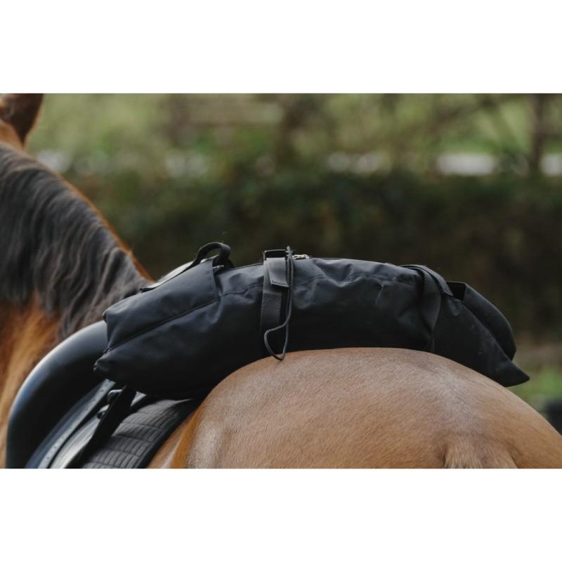 RANDOL'S - Sacoche de randonnée forme banane pour troussequin MARRON