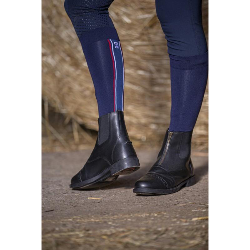 EQUITHEME - Boots Equitation ZIP Cuir surpiqué 36 FR