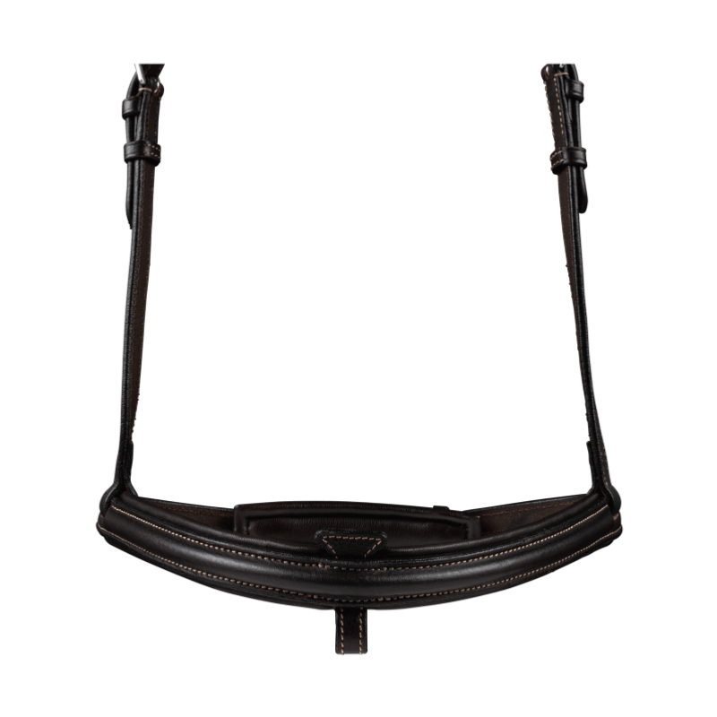 WALDHAUSEN - Bridon Cuir à têtière large et mousquetons WORK X LINE CHEVAL HAVANE
