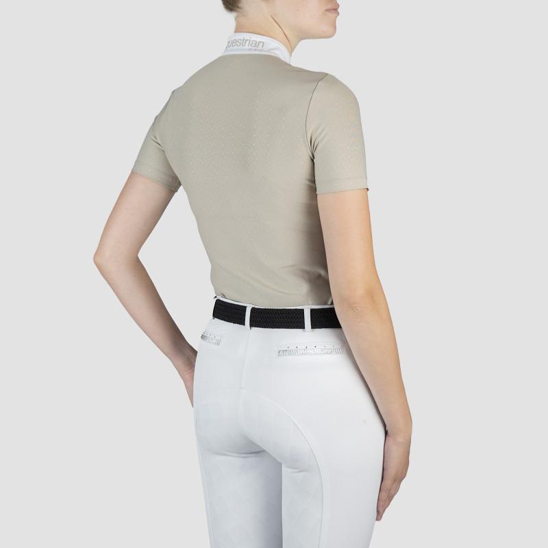 HORKA - Polo de Concours Femme technique à col zippé SABRINA FEMME XS NOIR