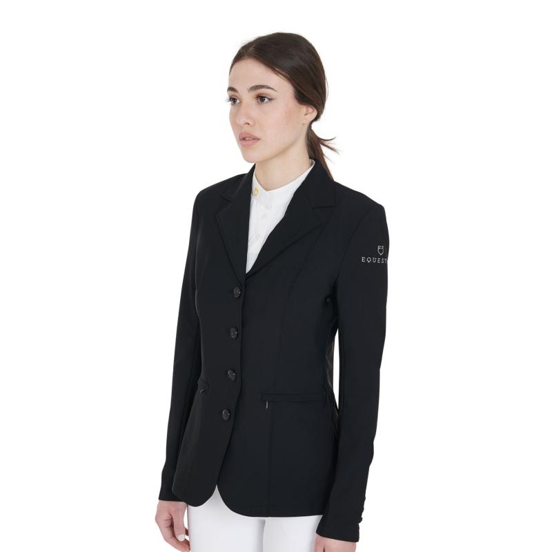 EQUESTRO - Veste Concours Stretch Microfibres ACTIVE FEMME 34 FR FEMME NOIR