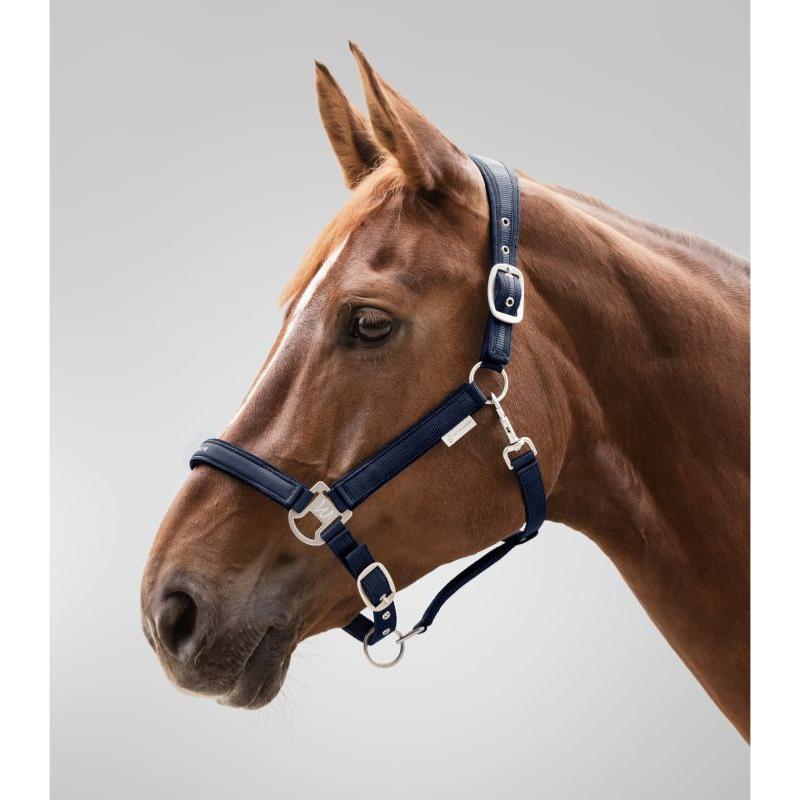 WALDHAUSEN - Licol synthétique doublé velours réglable ATHELTIC PONEY ROUGE/BEIGE