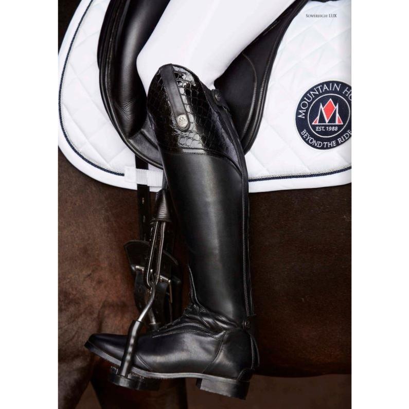 MOUNTAIN HORSE - Bottes équitation Cuir Souple SOVEREIGN Lux Short/Regular du 36 au 41 Noir