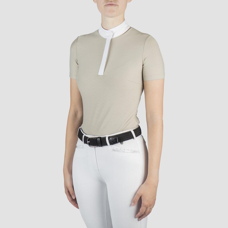 HORKA - Polo de Concours Femme technique à col zippé SABRINA FEMME XS NOIR