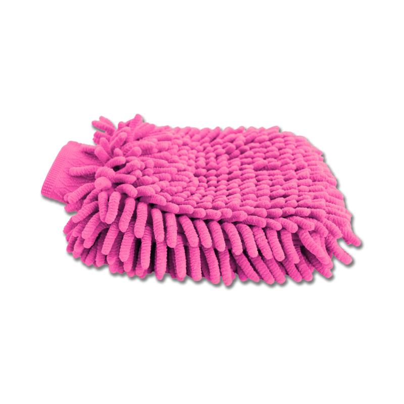 Gant Lustrant Microfibres Chenille pour le Pansage, WALDHAUSEN BLEU CIEL