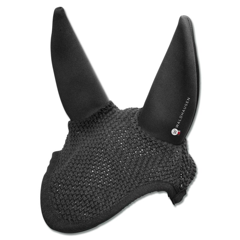 WALDHAUSEN - Bonnet Cheval à Oreilles Acoustiques Anti Bruit QUIET NOIR