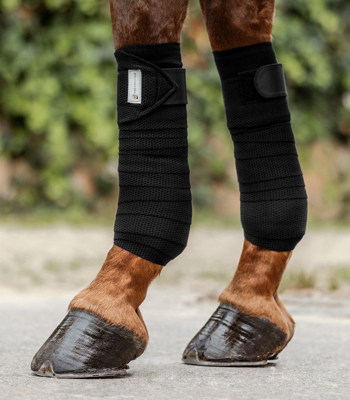 WALDHAUSEN - Bandes de Travail en maille respirante BREATH, Les 4 NOIR